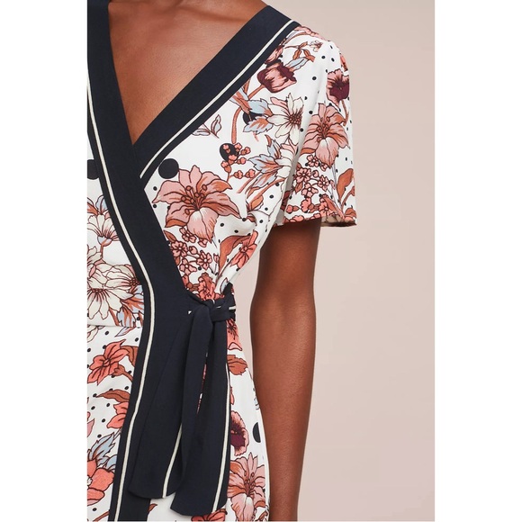 Anthropologie Maeve Aubrey Wrap Dress NWT Size 8 - Picture 3 of 14